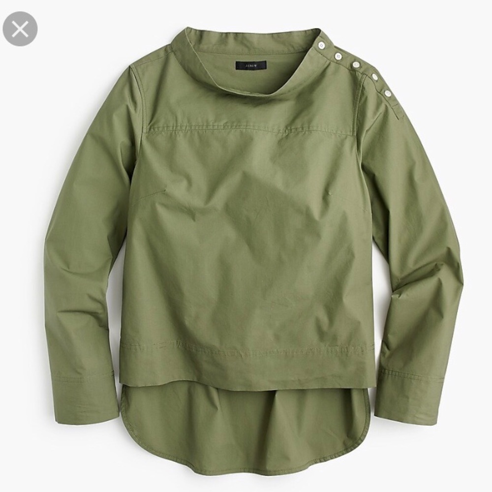 J. Crew Funnel Neck Shirt NWT